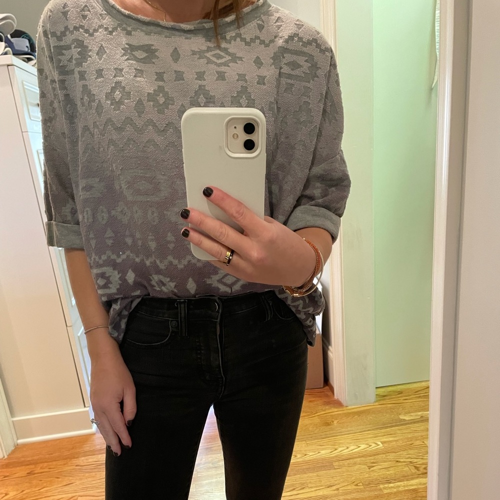 tribal pattern sweater